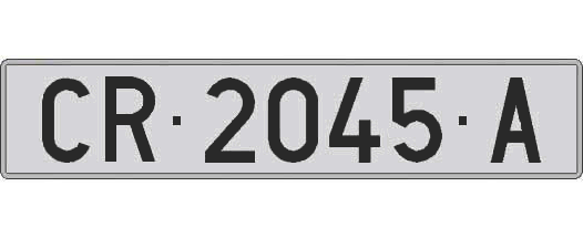CR2045A matricula larga