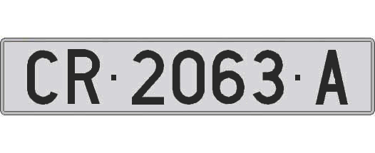 CR2063A matricula larga