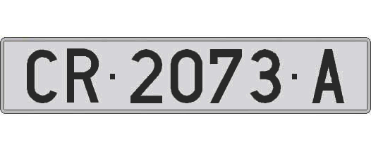 CR2073A matricula larga