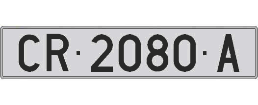 CR2080A matricula larga