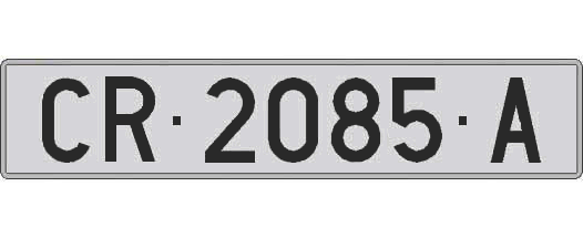 CR2085A matricula larga