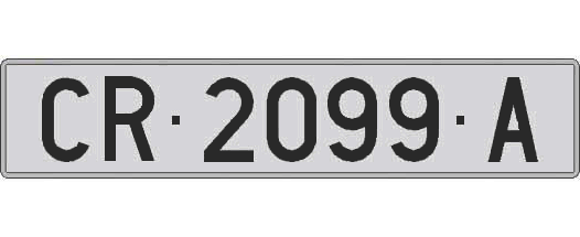 CR2099A matricula larga