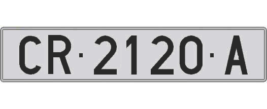 CR2120A matricula larga