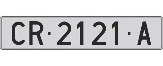 CR2121A matricula larga