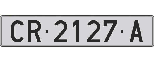 CR2127A matricula larga