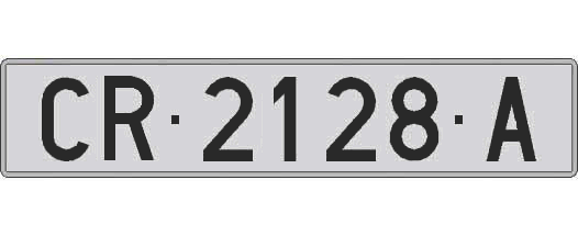 CR2128A matricula larga