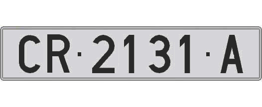 CR2131A matricula larga