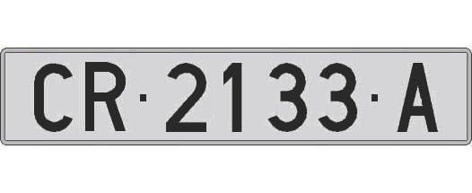 CR2133A matricula larga