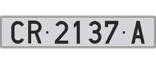 CR2137A matricula larga