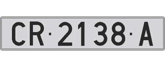 CR2138A matricula larga