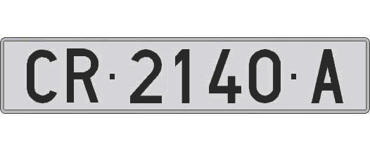 CR2140A matricula larga