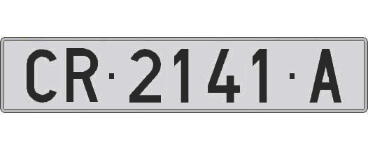 CR2141A matricula larga