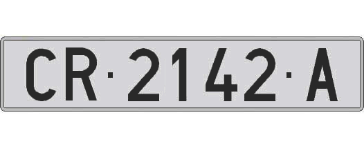 CR2142A matricula larga