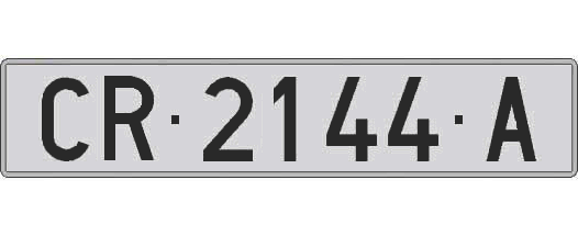 CR2144A matricula larga