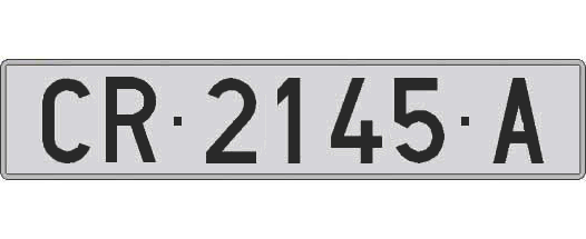 CR2145A matricula larga