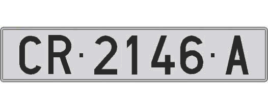 CR2146A matricula larga