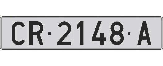 CR2148A matricula larga