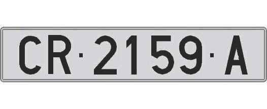 CR2159A matricula larga