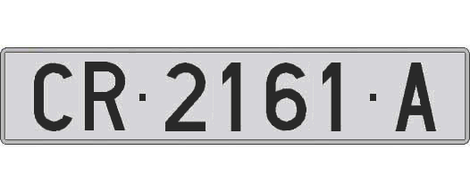CR2161A matricula larga