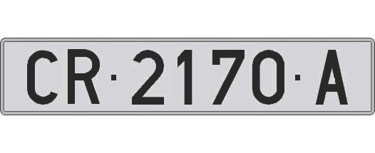 CR2170A matricula larga