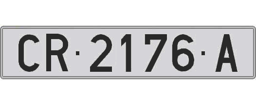 CR2176A matricula larga