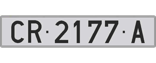 CR2177A matricula larga