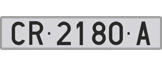CR2180A matricula larga