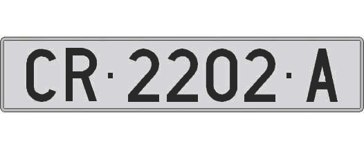CR2202A matricula larga