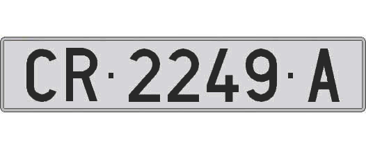 CR2249A matricula larga