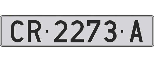 CR2273A matricula larga
