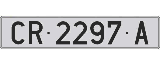 CR2297A matricula larga