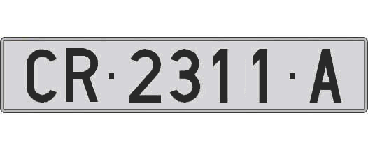 CR2311A matricula larga