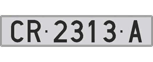 CR2313A matricula larga