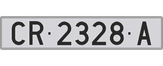 CR2328A matricula larga