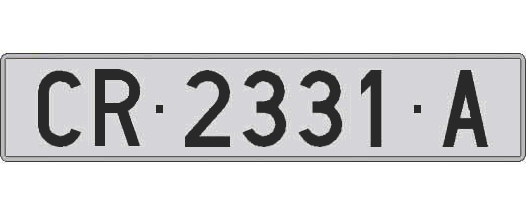 CR2331A matricula larga