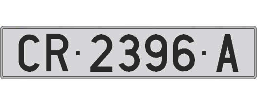 CR2396A matricula larga