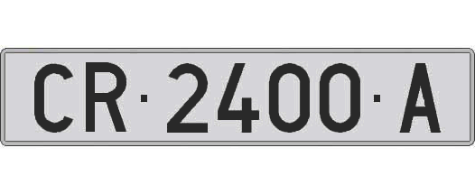 CR2400A matricula larga