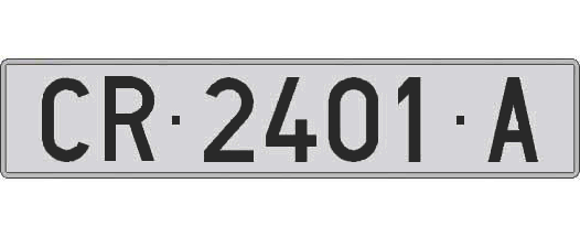 CR2401A matricula larga