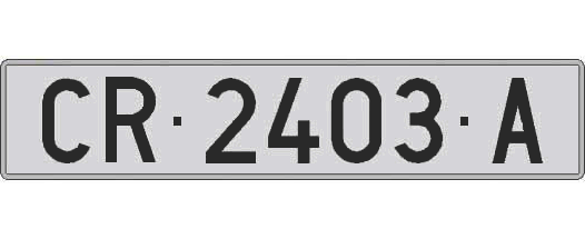 CR2403A matricula larga