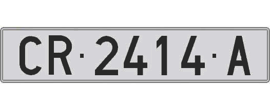 CR2414A matricula larga