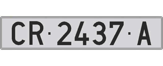 CR2437A matricula larga