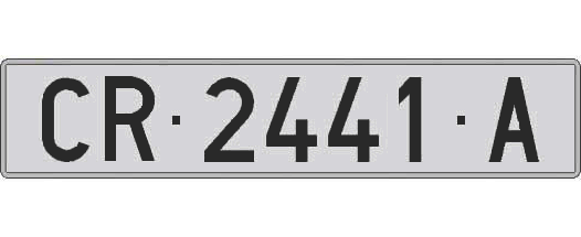 CR2441A matricula larga