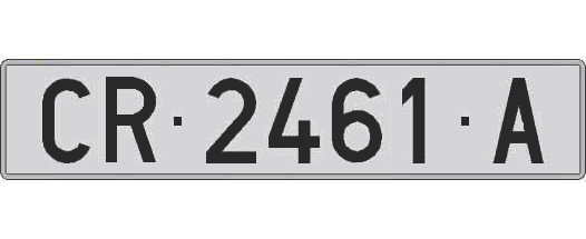 CR2461A matricula larga