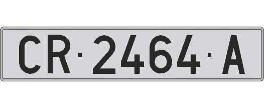 CR2464A matricula larga