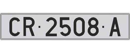 CR2508A matricula larga
