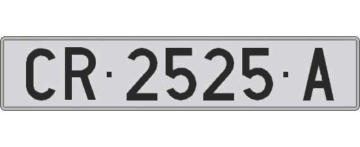 CR2525A matricula larga
