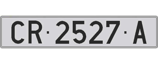 CR2527A matricula larga