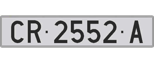 CR2552A matricula larga