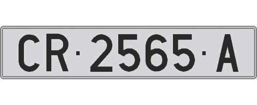 CR2565A matricula larga