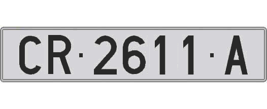 CR2611A matricula larga